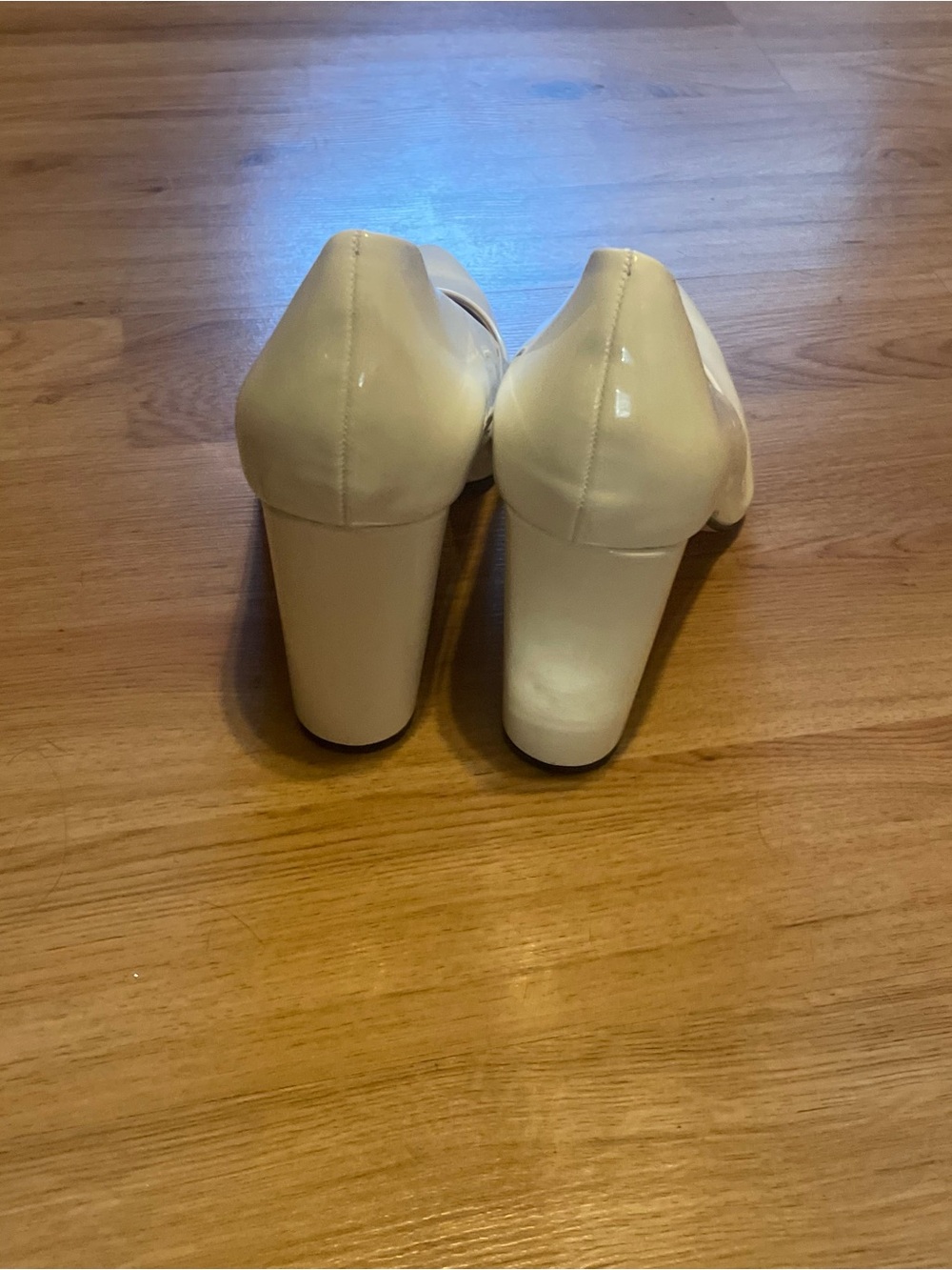 Patent Block Heeled Pumps women’s size 48 or 16 Rare shoes - Picture 4 of 6